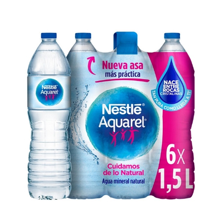 aquarel_pack6 Agua Mineral Nestlé Aquarel - Pack 6 botellas X 1,50L (PET) - Grup Berca Distribucions