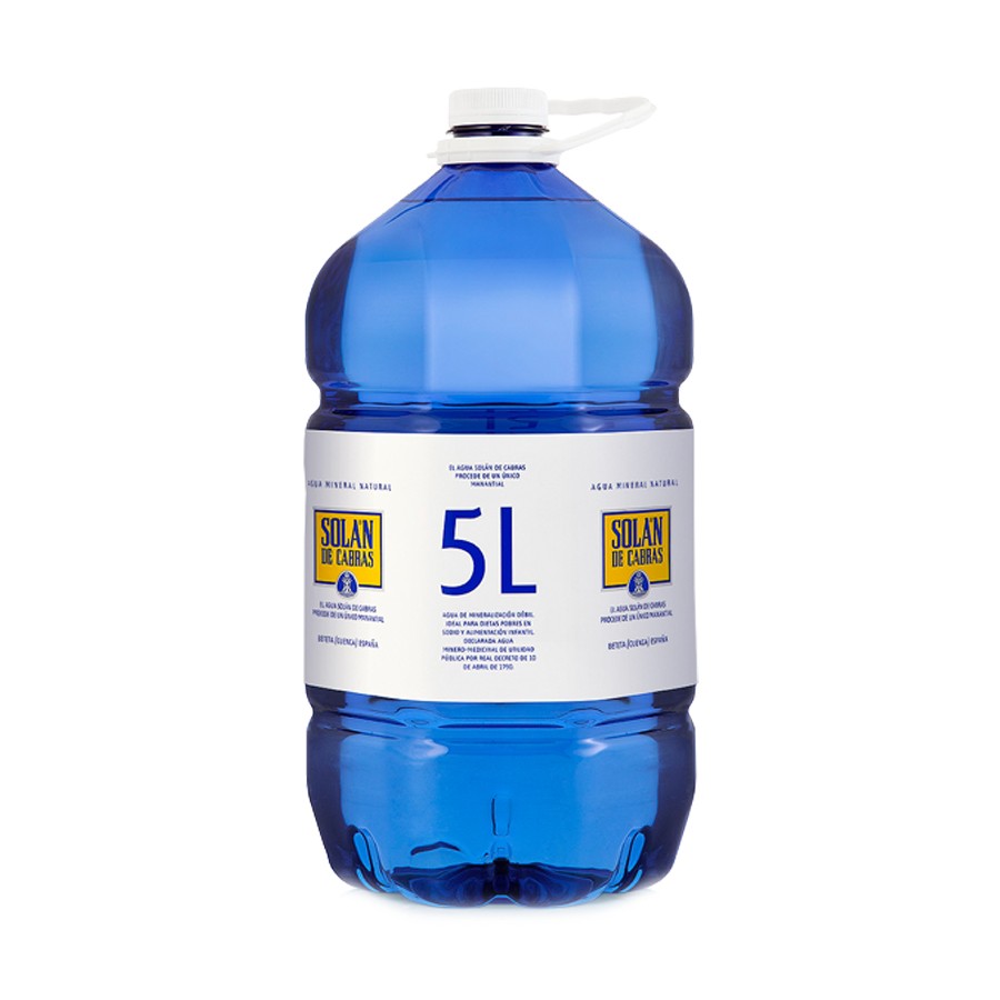 solan_pack3 Agua Mineral Solán de Cabras Pack 3 garrafas X 5L (PET) - Grup Berca Distribucions