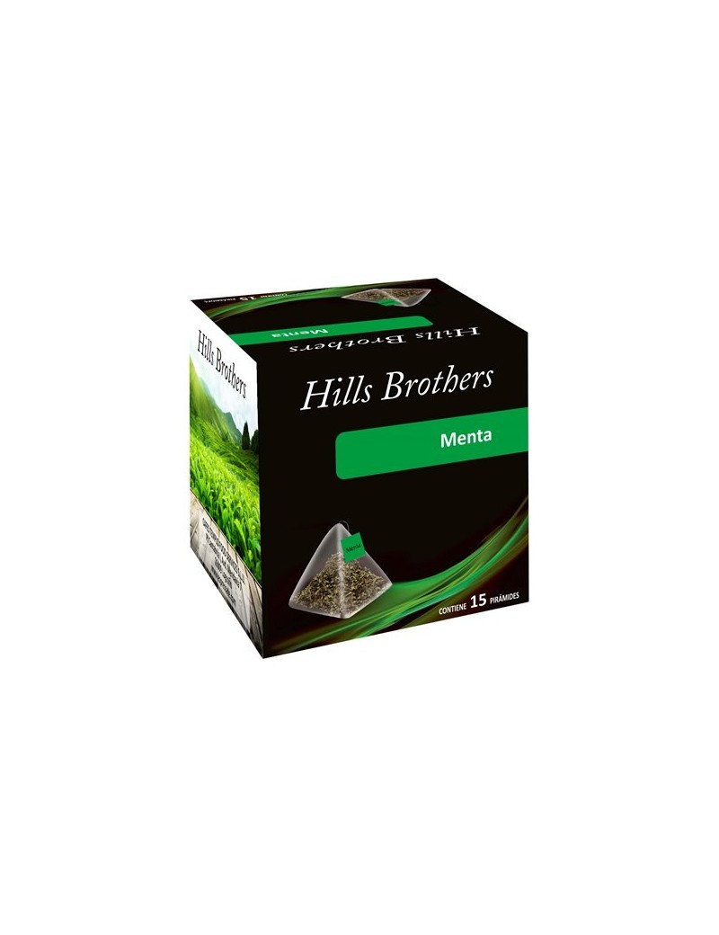 TE_PIRAMIDE_HOJAS_MENTA_15_UN_ Hills Brothers Hojas de Poleo Menta - Caja con 15 infusiones - Grup Berca Distribucions