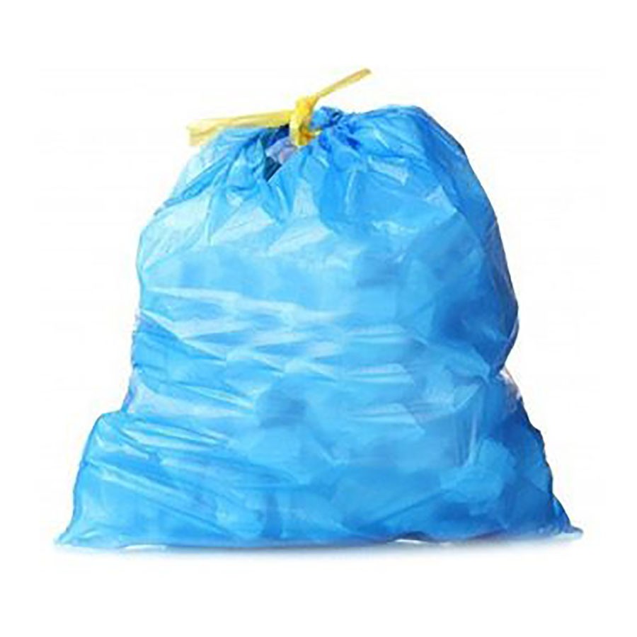 bolsa azul bolsa basura