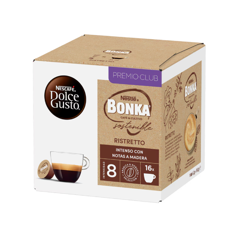 PLANTILLA (26) DOLCE GUSTO Bonka Ristretto (8) - Pack de 16 cápsulas - Grup Berca Distribucions