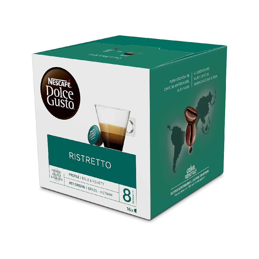 PLANTILLA (27) DOLCE GUSTO Ristretto (8) - Pack de 16 cápsulas - Grup Berca Distribucions