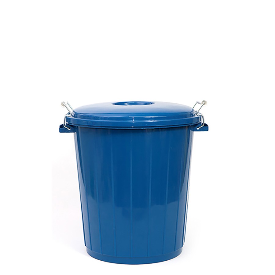 basura cubo basura azul 25l con tapa