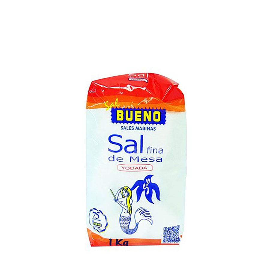 sal bueno 1kg Sal Fina Yodada BUENO - 1kg - Grup Berca Distribucions